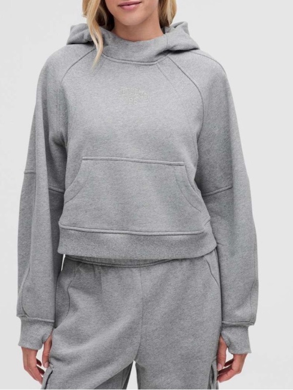 Lululemon Scuba Oversized Hoodie with  Lululemon Graphic ~ M/L ~ Grey